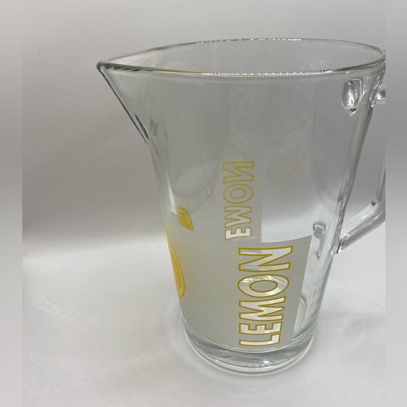 Cervé Italian frosted glass lemonade pitcher + 4 glasses. Vintage. EUC. - Picture 9 of 13